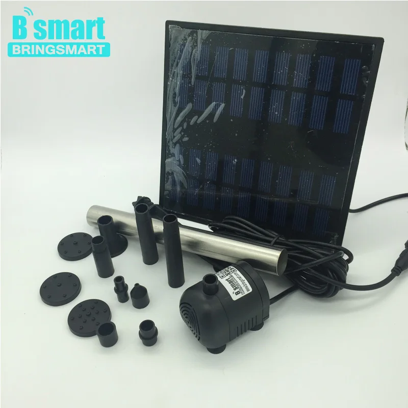  JT-250-1.8W Solar Fountain 240L/H Lift 110CM 9V DC Brushless Pump with Solar Panel Kit Submersible 