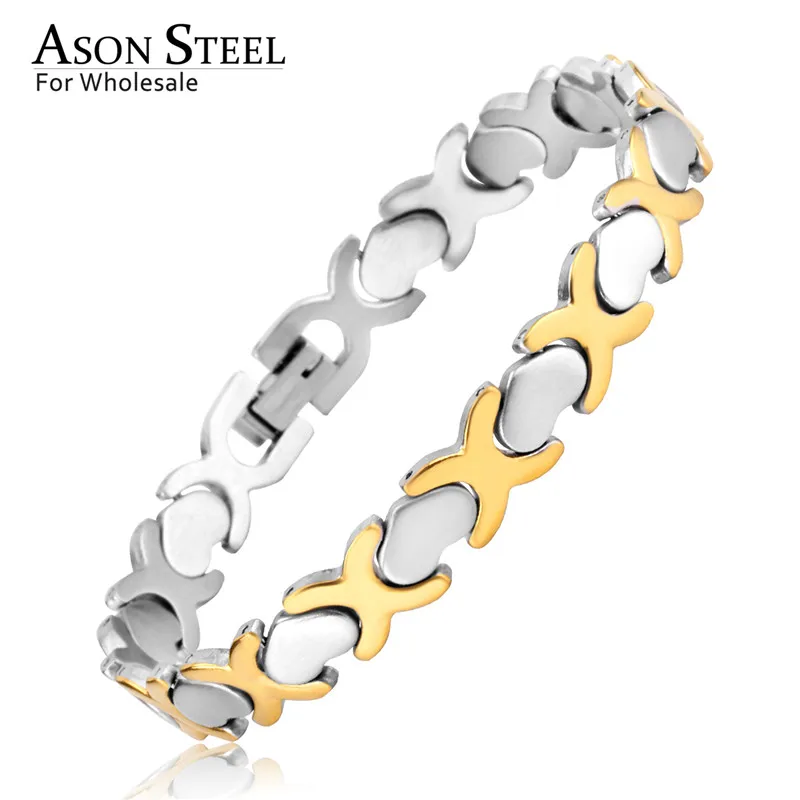 

10 Styles Men's Femme Heart Bracelets Silver 316L Stainless Steel Curb Cuban Link Chain Bracelet for Women Men Jewelry Wholesale