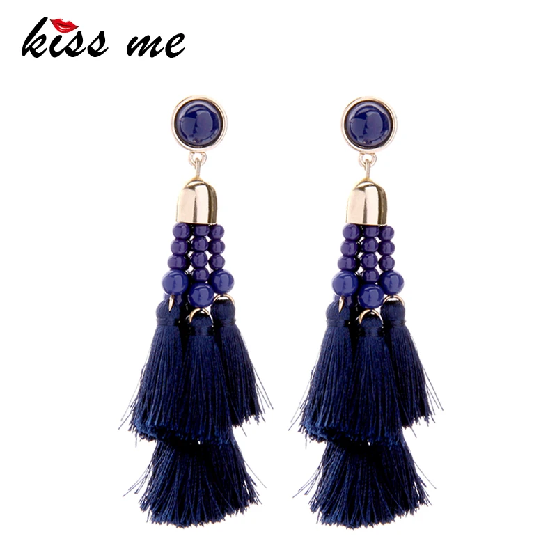 Beads Earrings - Luxury S00 Blue