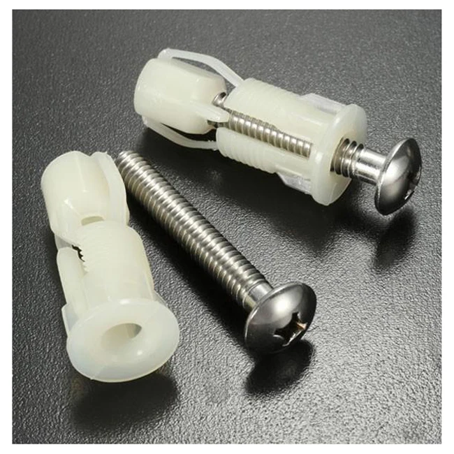 Fulok Easy 2pcs DIY Plastic Toilet Seat Screws Fixings Fit Toilet Seats Hinges Repair Tools Type&Size:4# 38Mmx5mm Screws Fulok Easy 2pcs DIY Plastic Toilet Seat Screws Fixings Fit Toilet Seats Hinges Repair Tools Type&Size:4# 38Mmx5mm Screws