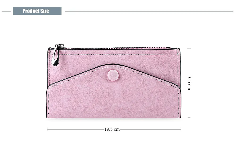 Simple Style Pure Color Frosted Women Envelope Purse