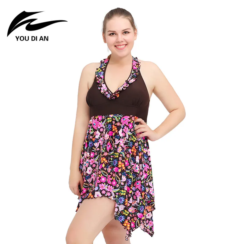 

YOUDIAN Plus Size Swimwear Women Two Pieces Swimsuit Bathing Suits Beach Sportswear Summer Swimming Dress Bathsuit Swimwear