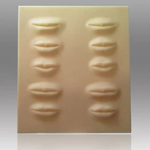 10 шт./лот 3D Практика татуировки Средства ухода за губами кожи постоянное Макияж косметические поддельные Training кожа искусственная мягкая кожа для начинающих