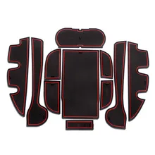 Dongzhen Car Non-Slip Interior cup cushion Door Mat covers Cup Mat stickers Fit For toyota Camry 2012 to 2015 15pcs