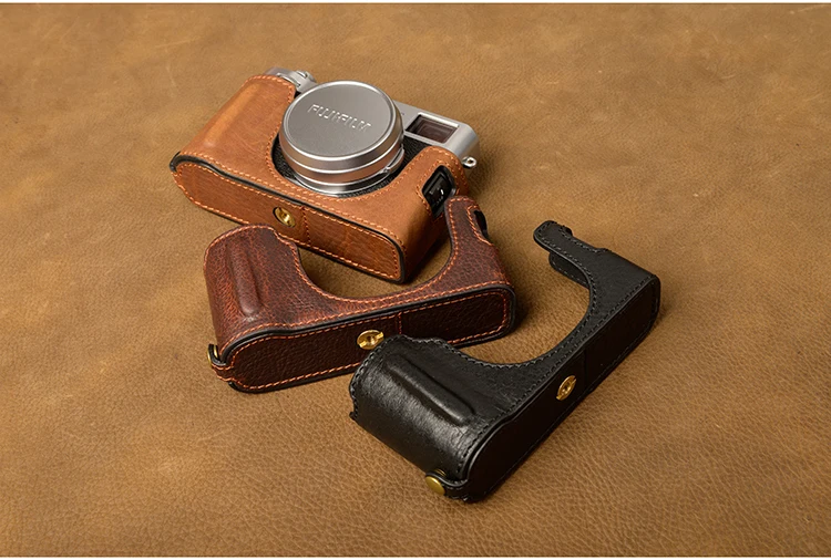 Чехол для Камеры AYdgcam из натуральной кожи ручной работы Винтажный чехол Fujifilm X100F