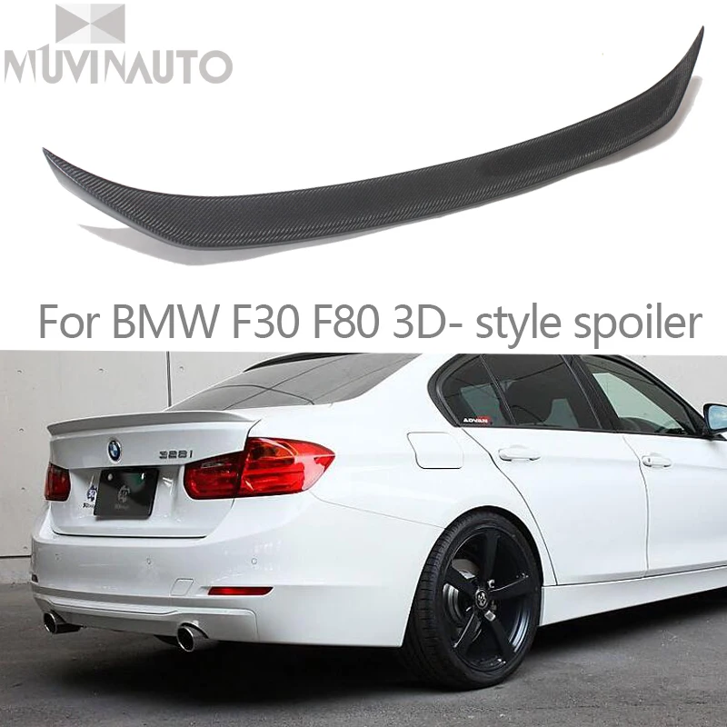 For bmw F30 carbon spoiler 3D style 320i 328i 335i 326d and F80 M3 2013 2014 2015 2016 UP F30