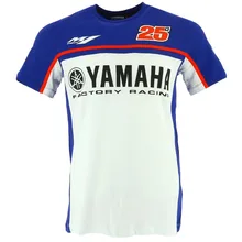 2017 nova moda popular da motocicleta dos homens t-shirt 100% algodão fit para MOTO GP M1 25 camisa t
