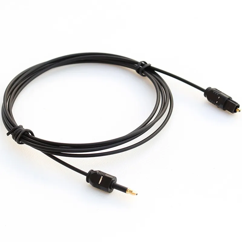 3,5 mm Câble Audio Optique Numérique Optique Toslink vers Mini Plug Câble Optique avec Connecteurs Métalliques. Garsent Mini-Toslink à Optique Câble 1m 