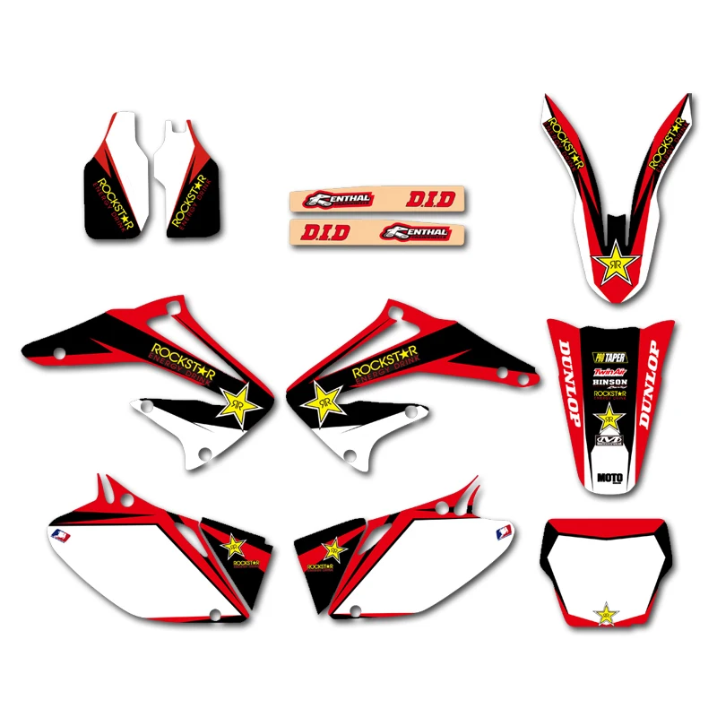 Набор стикеров для Honda CRF450R CRF450 2002 2003 2004 CRF 450 450R 0094|sticker kit|team graphicscrf |