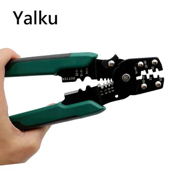 

Yalku Multifuction Hand Tool Cable Wire Stripper Cutter Crimper Multitool Wire Stripper Cutter Crimper Plier Wire Crimping Tool