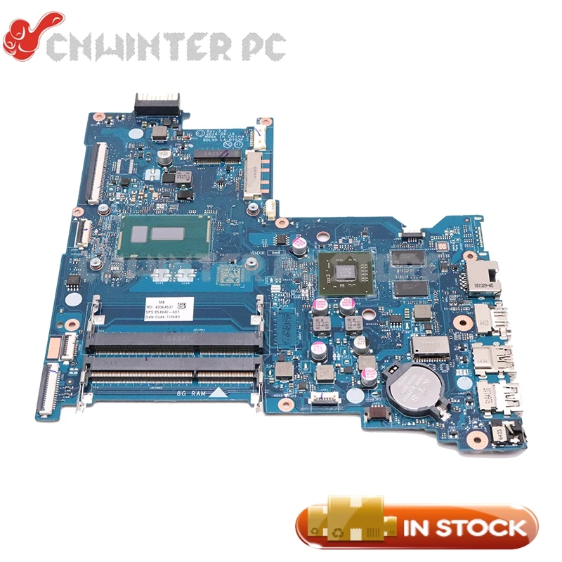 NOKOTION ل HP 15-AY 15-BD 15-ac اللوحة المحمول 854940-601 854940-001 BDL50 LA-D703P SR244 I3-5005U وحدة المعالجة المركزية