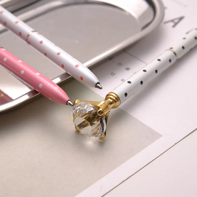 Алмазная ручка девушка сердце креативная ручка Милая модная ручка королева скипетр металлическая гелевая ручка