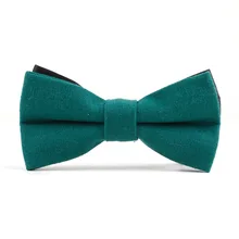 Модные темно-голубой Для мужчин лук галстук белье Жених выпускного вечера свадебные вечерние Регулируемый Бизнес галстук подарок для Для мужчин женские галстук-бабочка узел