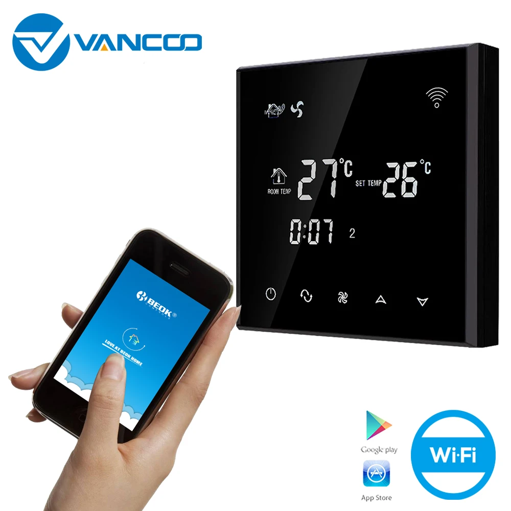 Vancoo терморегулятор программируемый Wi Fi Цифровой комнатный термостат
