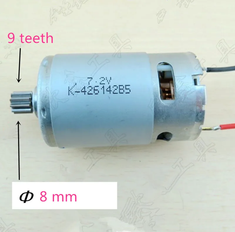 Buy 9 Teeth Motor DC 7.2V Replacement for HITACHI