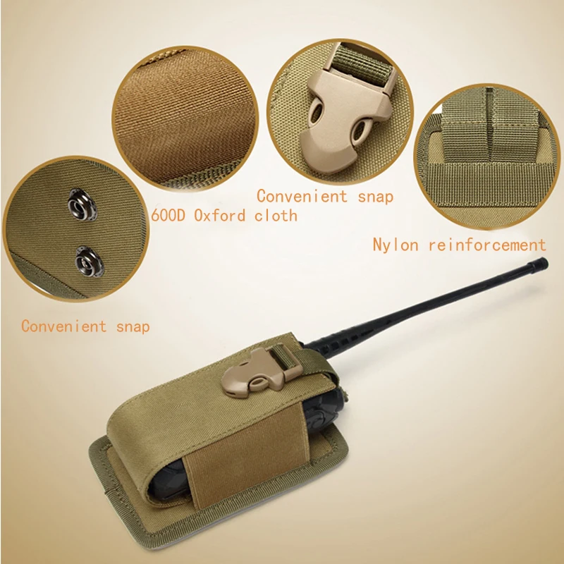 Outdoor walkie talkie bag Adjustable Radio Holder-17