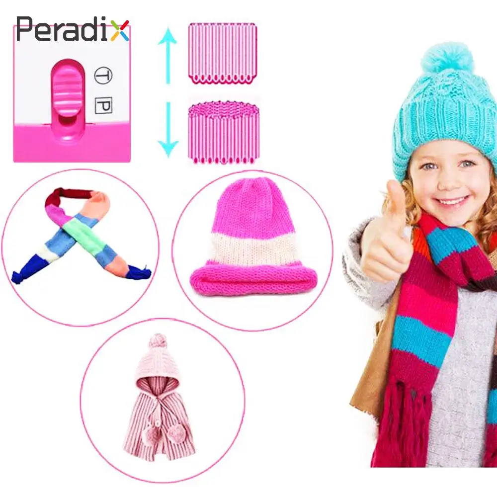 

Weaving Loom Toy DIY Knitting Machine Educational Hand Knitting Machine Applied 40 Needle Interesting Plastic Pretend Play