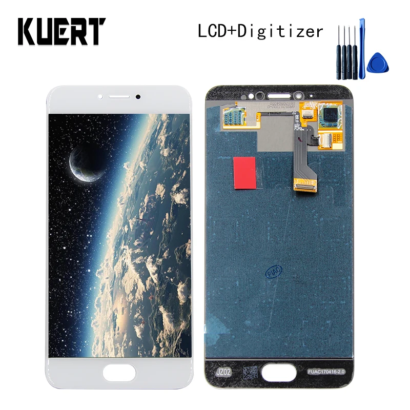

KUERT 5.2"High Quality Touch Screen Digitizer LCD Display Assembly For Mei zu Pro6 Pro 6 1920*1080 Free shipping
