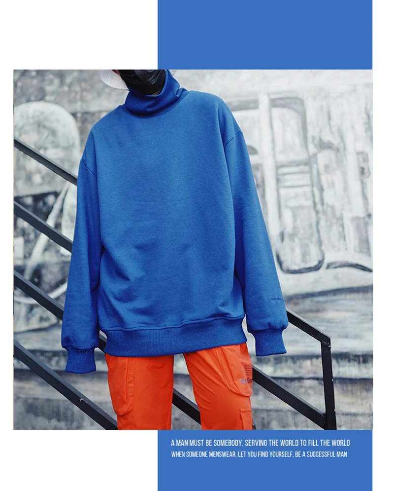Hoodies Sweatshirts Mens Big Size Street Punk Hip Hop Hoodie Sweatshirt Pullover  (21)