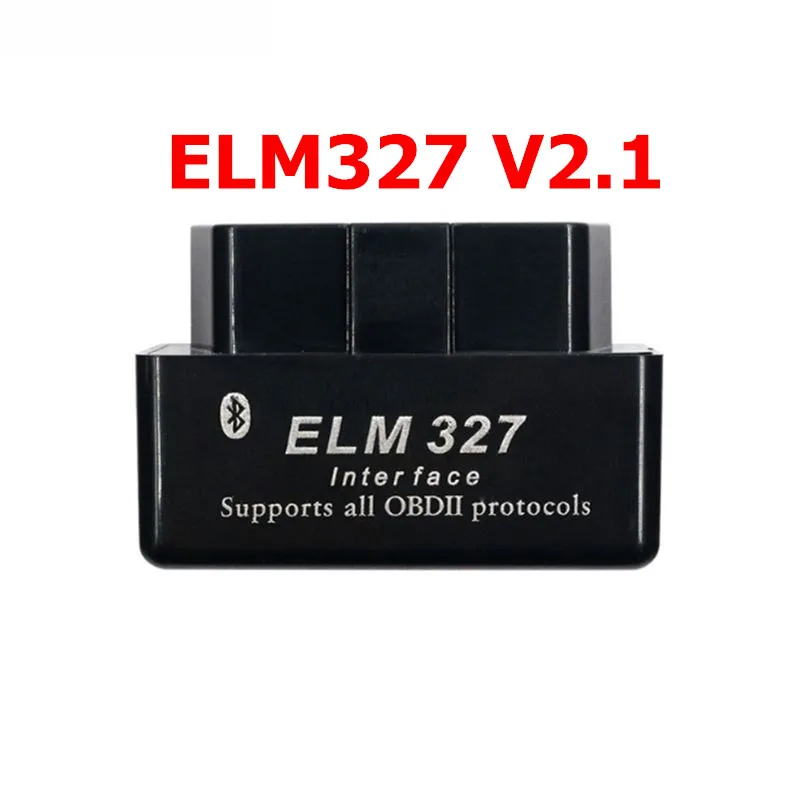 High quality Super MINI ELM327 V2.1 single board pcb obd2 Bluetooth Scanner ELM 327 V2.1 OBD2 Car diagnostic Scanner - Цвет: BLACK