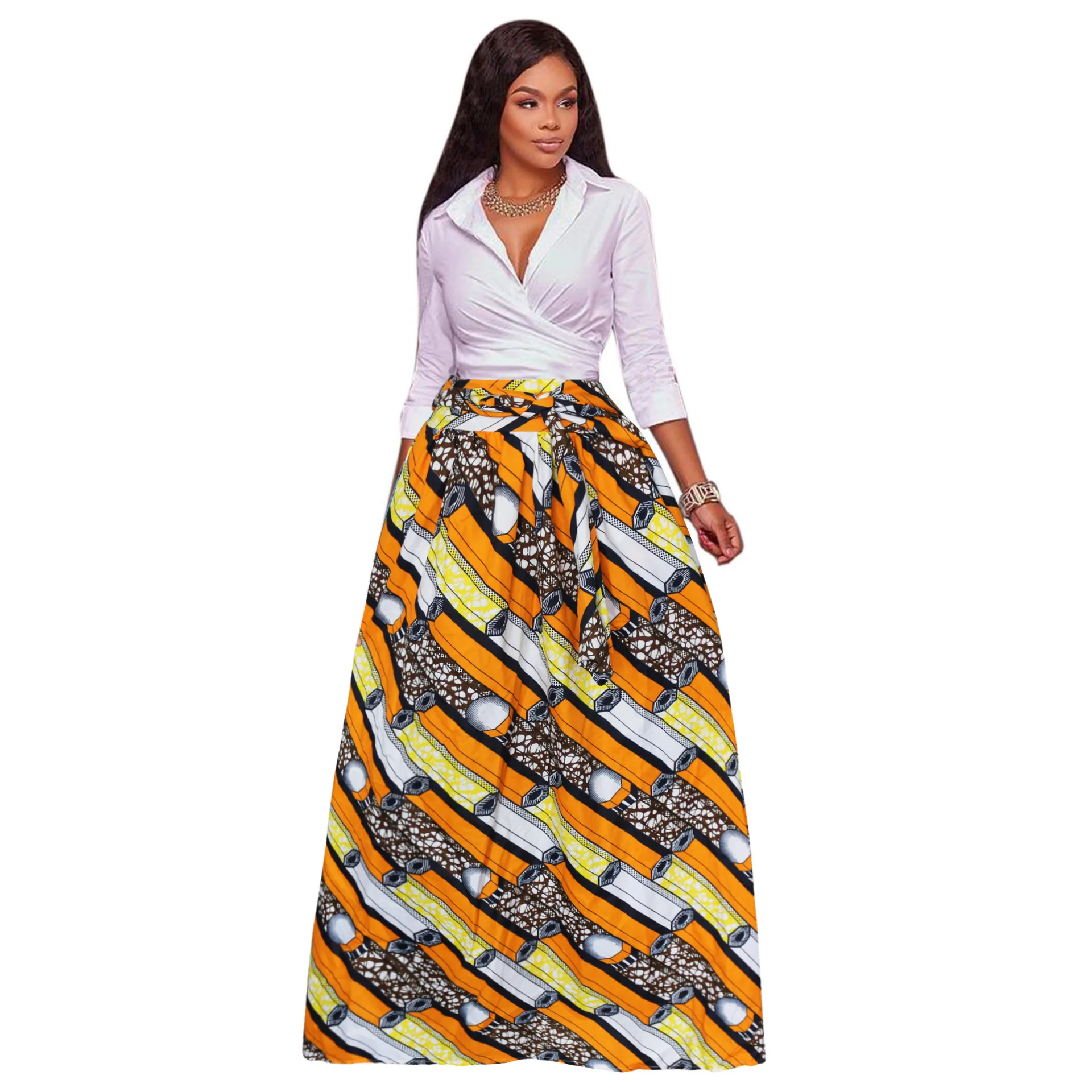 Buy 2018 new arrival african women plus size skirt S