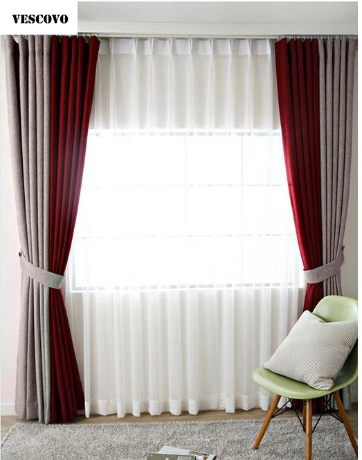 Buy VESCOVO New solid imitation wine red linen