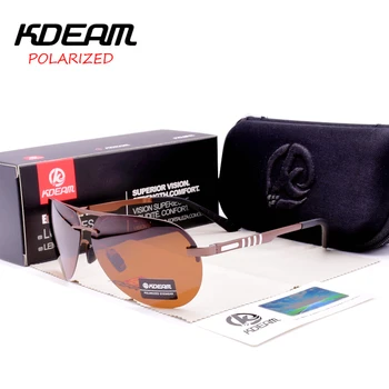 

Sunglasses Men from KDEAM Top Brand Fashion Design Polarized Sunglasses Pilot Classic Driving Mirror Male Eyewear THKD541