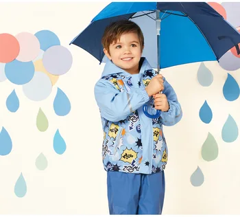 

2018 New Boys Jacket Children Outerwear Winter Kids PU Leather Plus Velvet Raincoats Poncho Waterproof Windproof Outdoor Jacket