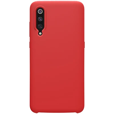NILLKIN Flex чистый жидкий силиконовый чехол для Xiaomi mi9/mi9 Explore ore прозрачная версия против отпечатков пальцев Мягкая задняя крышка - Цвет: Красный