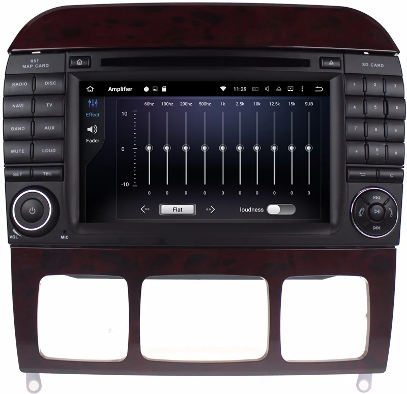 Clearance IPS 7" Android 8.0 4G RAM Radio GPS Car DVD Player for Mercedes Benz S-Class W220 S280 S320 S350 S400 S430 S500 1998-2004 2005 5