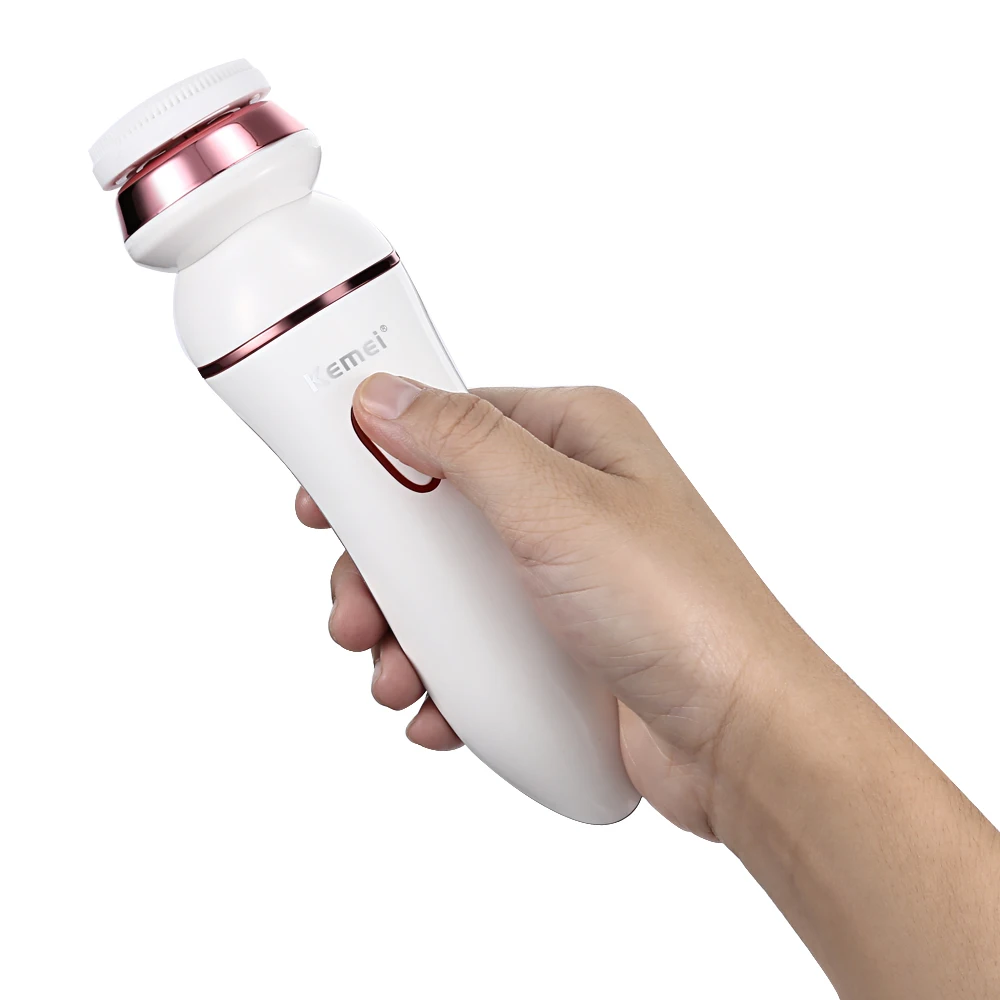 Kemei KM 7204 Женская щетка для чистки лица 5 в 1 зеркальный уход за кожей тела и