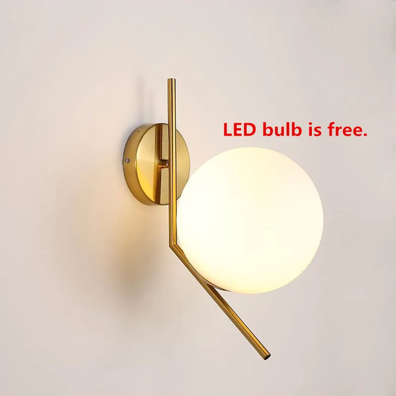 Стеклянный шар настенный светильник аппликация Murale Arandela Wandlamp Lampara Pared лестничные