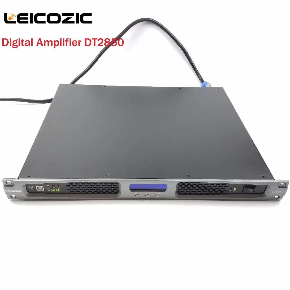 Leicozic DT2850 сценический усилитель мощности 1400 Вт x2 цифровой усилитель мощности усилитель высокой мощности класс d усилитель 1U стойка крепление Amp