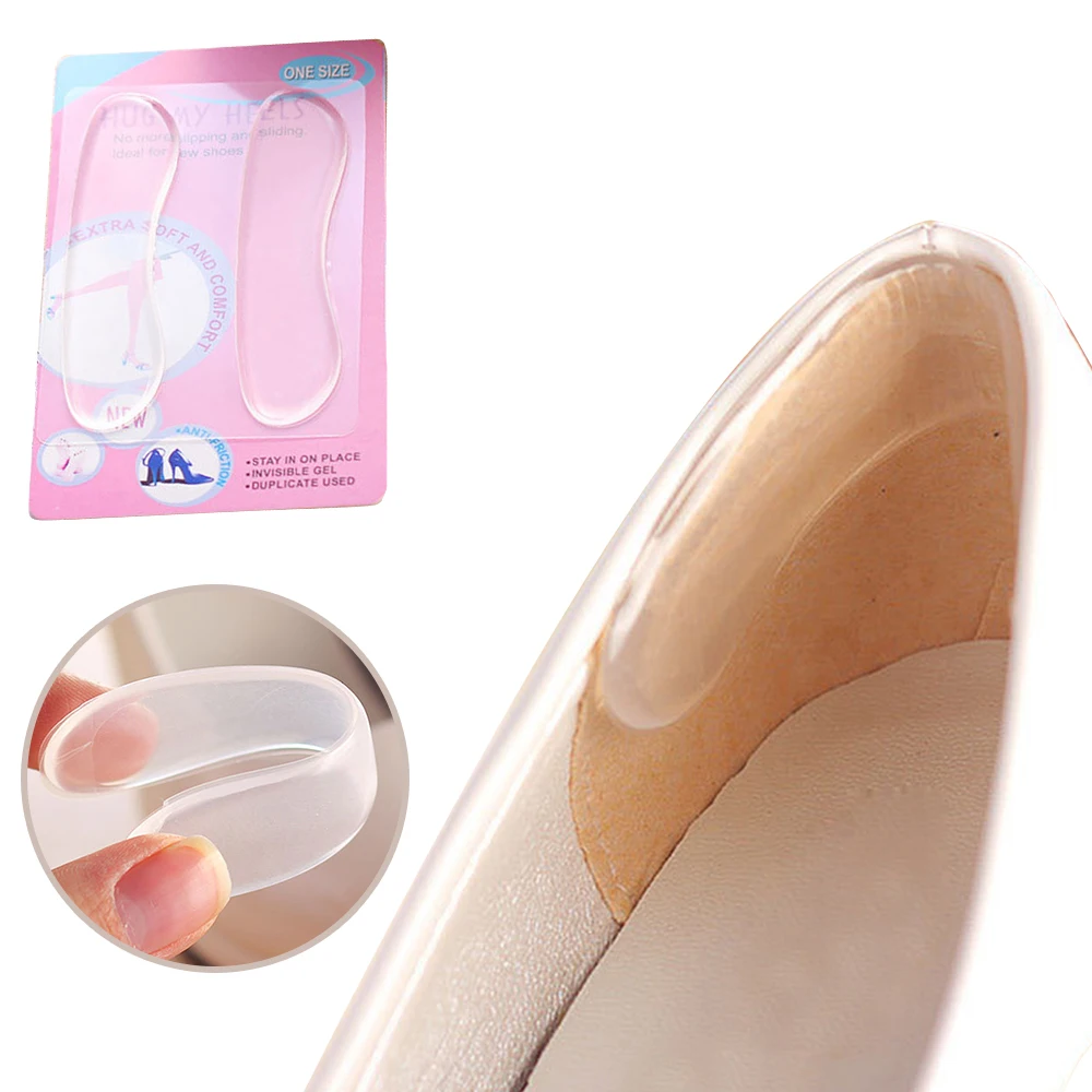 

1 Pair Silicone Foot Gel Stickers High Heel Cushion Pads Transparent Shoes Insoles Pad Invisible Shoe Sticker Insole Foot Care
