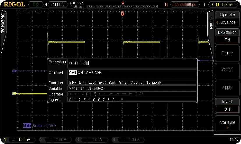 Rigol_MSO-DS4000_Series_Advanced_math_function