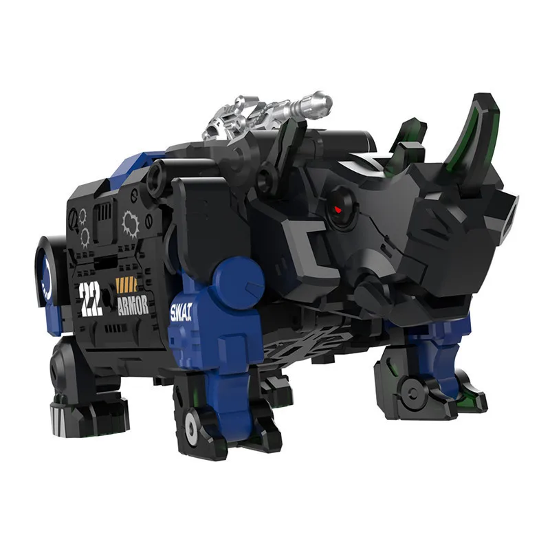 

XIAOMI YOUPIN 52Toys SWAT Rhinoceros Beast Series Blue Armour DIY Action Figure Model Toy
