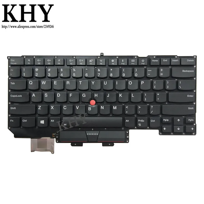 

original US USI IND Keyboard backlight For Thinkpad X1 Carbon Gen 5 (20K3, 20K4) 2017 P/N 01ER623 01ER664 SN20M08031 SN20M08072