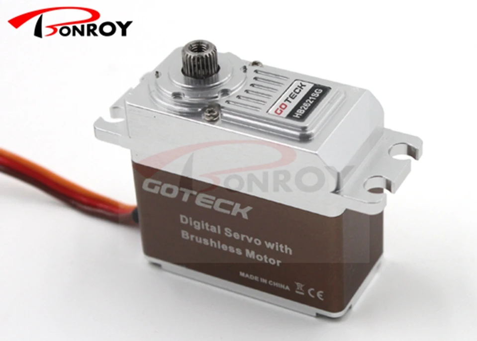 

Goteck standard brushless digital dc servo motor HB2621SG with 15/19kg-cm for Car model/fixed-wing aircraft/ helicopter/ Robot