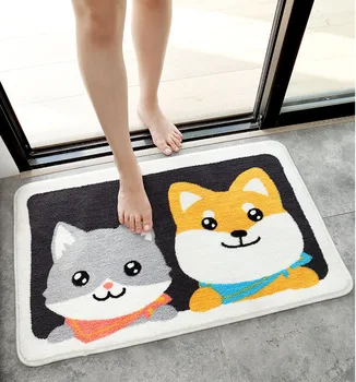 

Cartoon Bath Mat Bathroom Carpet Water Absorption Rug Shaggy Bedroom Bathroom Mat Set kitchen Door Floor tapis salle de bain