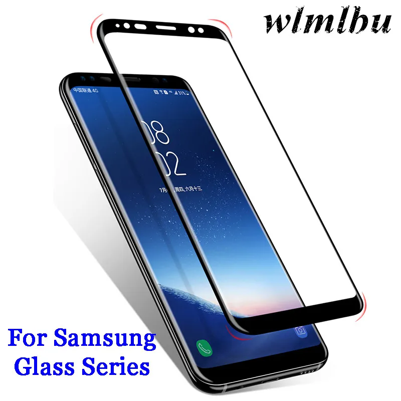 3D Curved Tempered Glass Full Cover For Samsung Galaxy S8 S9 Plus S7 Edge Screen Protector Film Note 8 glass | Мобильные телефоны и