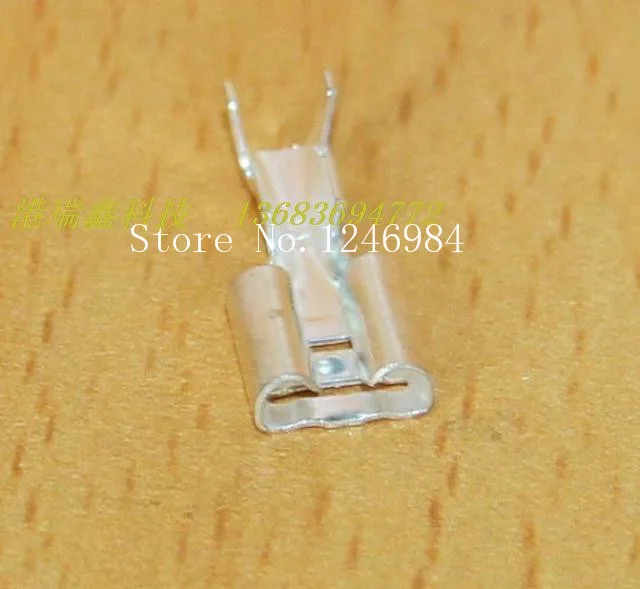

[SA]6.3MM plug spring terminals with transparent sheath copper connector inserts---1000pcs/lot
