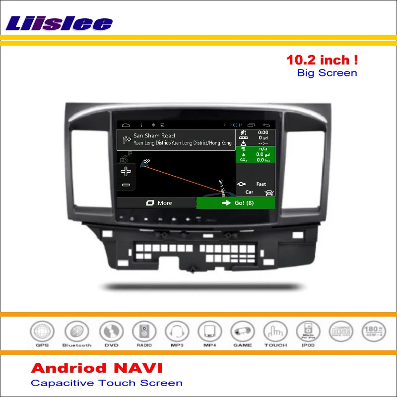 Clearance Liislee Car Android GPS Navigation System For Mitsubishi Lancer 2007~2016 Radio Stereo Audio Video Multimedia ( No DVD Player ) 0