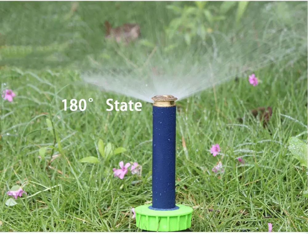 90-360 Degree 4Pcs/lot Garden Lawn Sprinkler  Automatic Retractable Spray Irrigation System Copper Nozzle #GW00106 