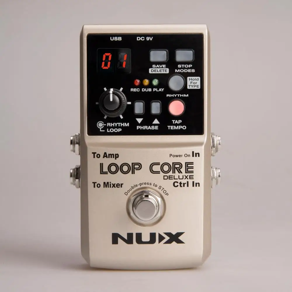 Педаль для гитарных эффектов NUX Loop Core Deluxe петлевая станция время циклирования 8