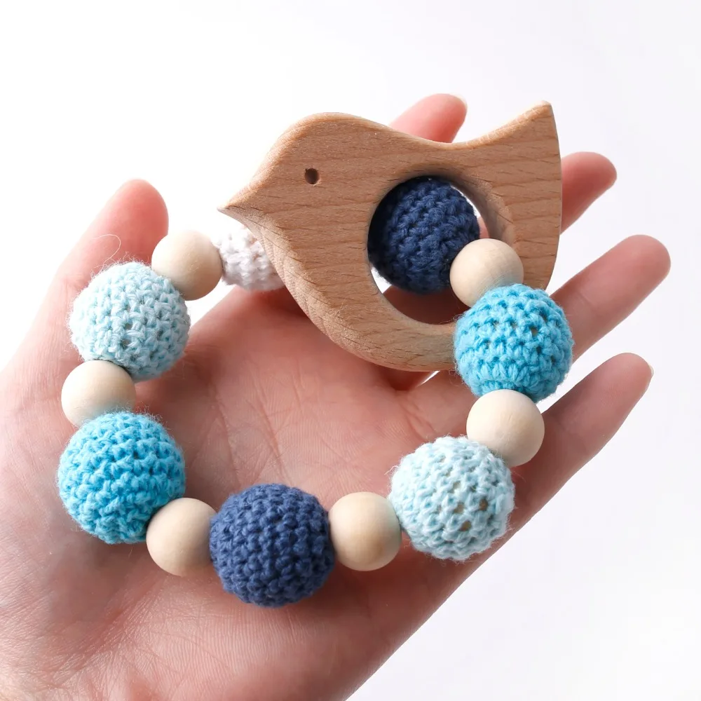 2PC Wooden Ring Natural Baby Rabbit Ear And Rattle Crochet Beads Animal Shape Wooden Teether Chew Toys Bracelets Wooden Baby Gym 2PC Wooden Ring Natural Baby Rabbit Ear And Rattle Crochet Beads Animal Shape Wooden Teether Chew Toys Bracelets Wooden Baby Gym