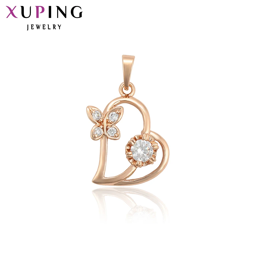 

Xuping Fashion Jewelry Heart Shaped Necklace Pendant For Women Girls New Arrival Classic Romantic Mother's Day Gifts S93.3-34033