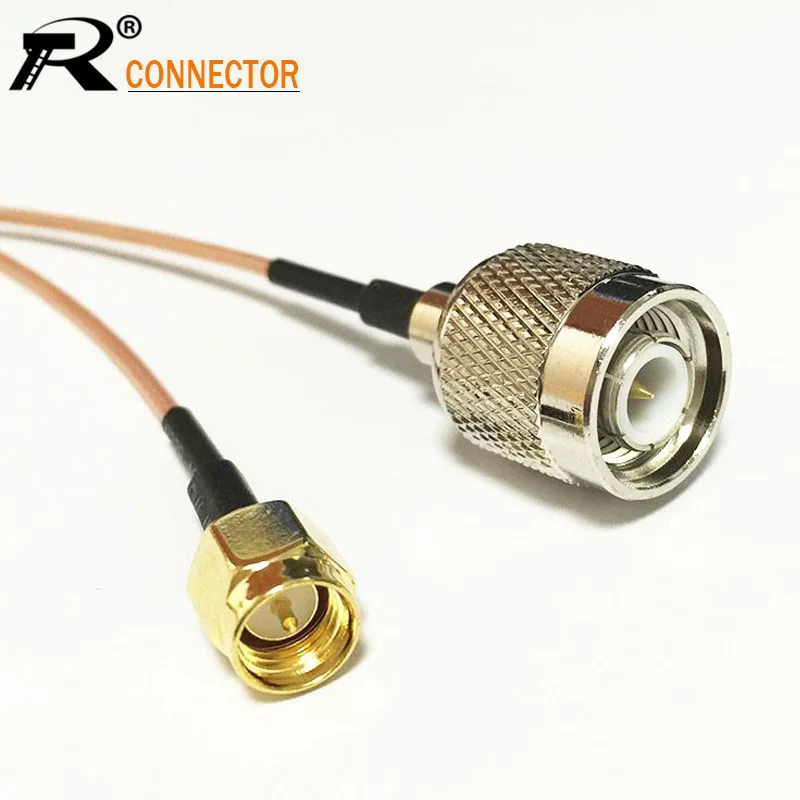 

1pcs/lot SMA Male Plug to TNC Male RG178 Coaxial Pigtail Cable Assembly TNC to SMA Plug RF Coaxial Cable