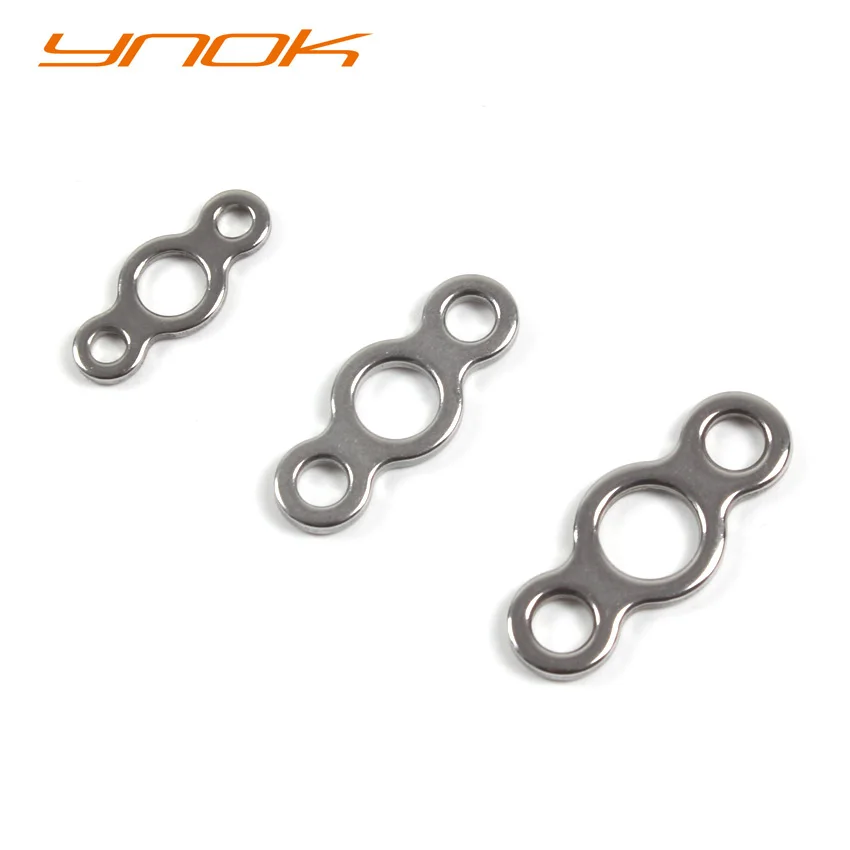 

Ocean Boat Jigging Fishing Hook Connector Stainless Steel Three Holes Ring Lures Fishing Snap Accessories
