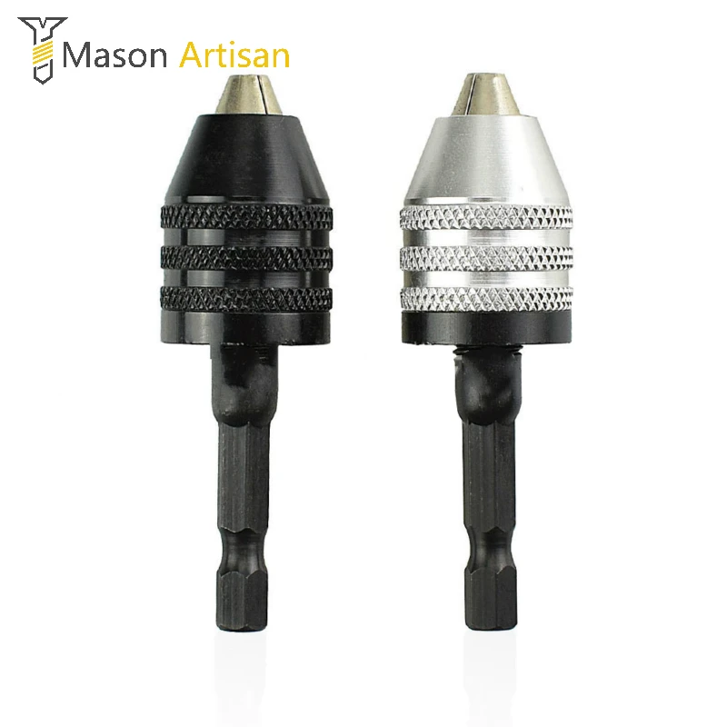

1Piece Universal Jaw Conversion Chuck 0.3-6.5mm Hexagonal Shank Pushed Back Mini Chuck Electric Drill Accessories For Power Tool