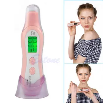 

Skin Digital Sensor Facial Tester Analyzer Moisture Water Oil Monitor Beauty Spa